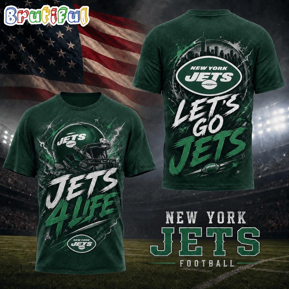 New York Jets NFL Fan For Life Limited Edition 3D Shirt New York Jets NFL Fan For Life Limited Edition 3D Shirt