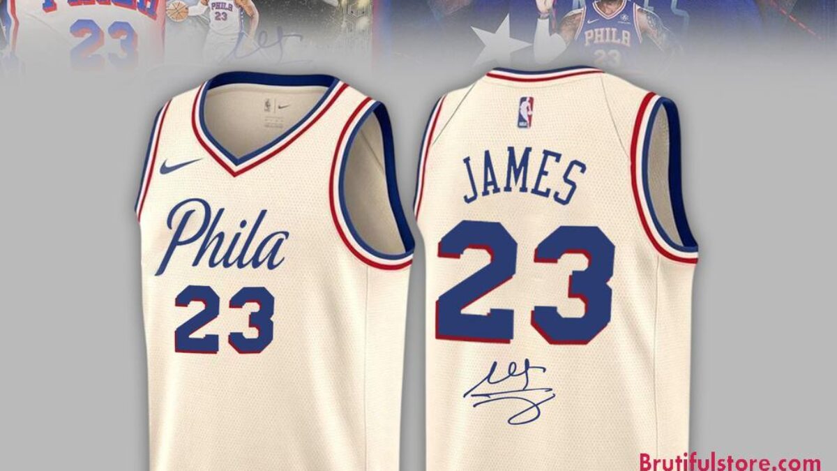 Philadelphia 76ers LeBron James Signed Custom Basketball Jersey