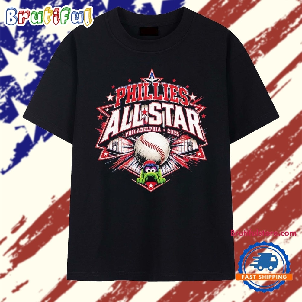 Phillies All Star Philadelphia 2026 Mascot T Shirt Phillies All Star Philadelphia 2026 Mascot T Shirt