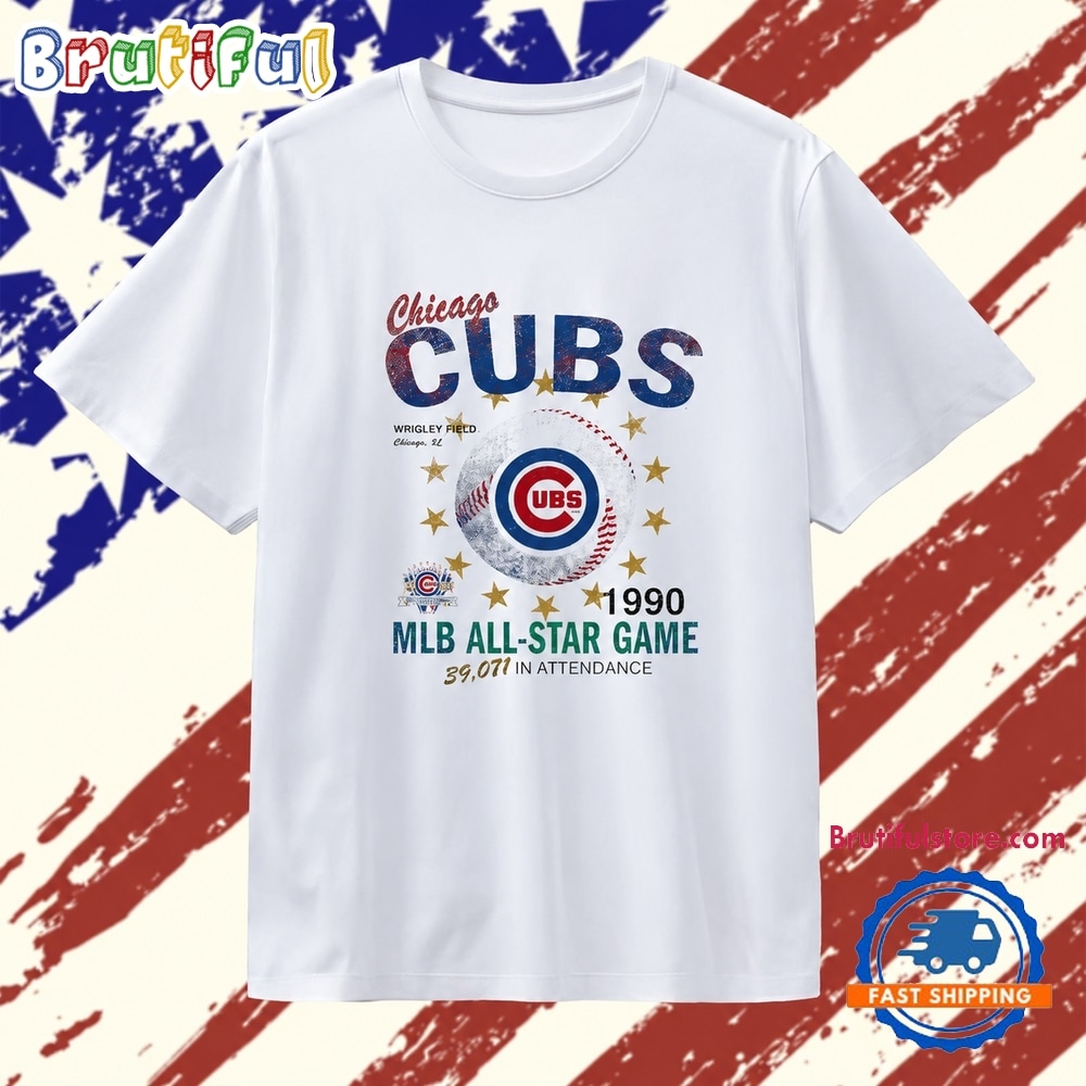1990 Chicago Cubs MLB All Star Game Wrigley Field Vintage T Shirt 1990 Chicago Cubs MLB All Star Game Wrigley Field Vintage T Shirt