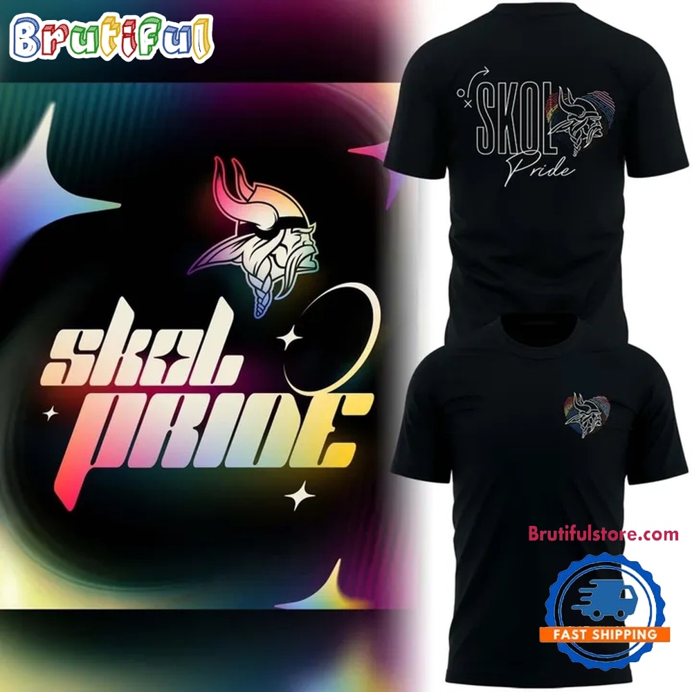 2026 Minnesota Vikings Skol Pride Night Black 3D Shirt 2026 Minnesota Vikings Skol Pride Night Black 3D Shirt