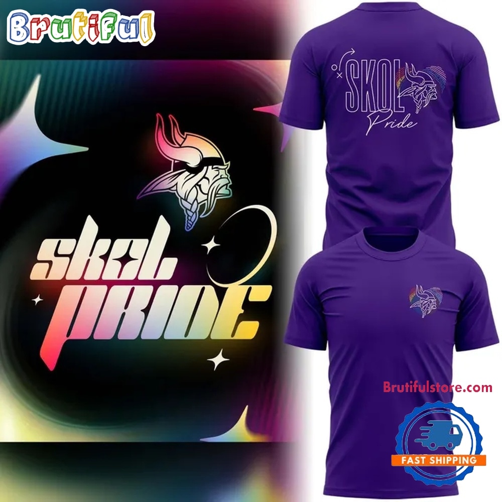 2026 Minnesota Vikings Skol Pride Night T Shirt 2026 Minnesota Vikings Skol Pride Night T Shirt