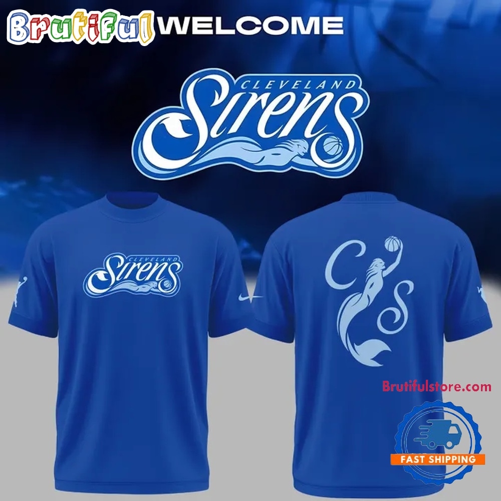 2028 WNBA Expansion Team Cleveland Sirens Unveils Branding Blue 3D Shirt 2028 WNBA Expansion Team Cleveland Sirens Unveils Branding Blue 3D Shirt