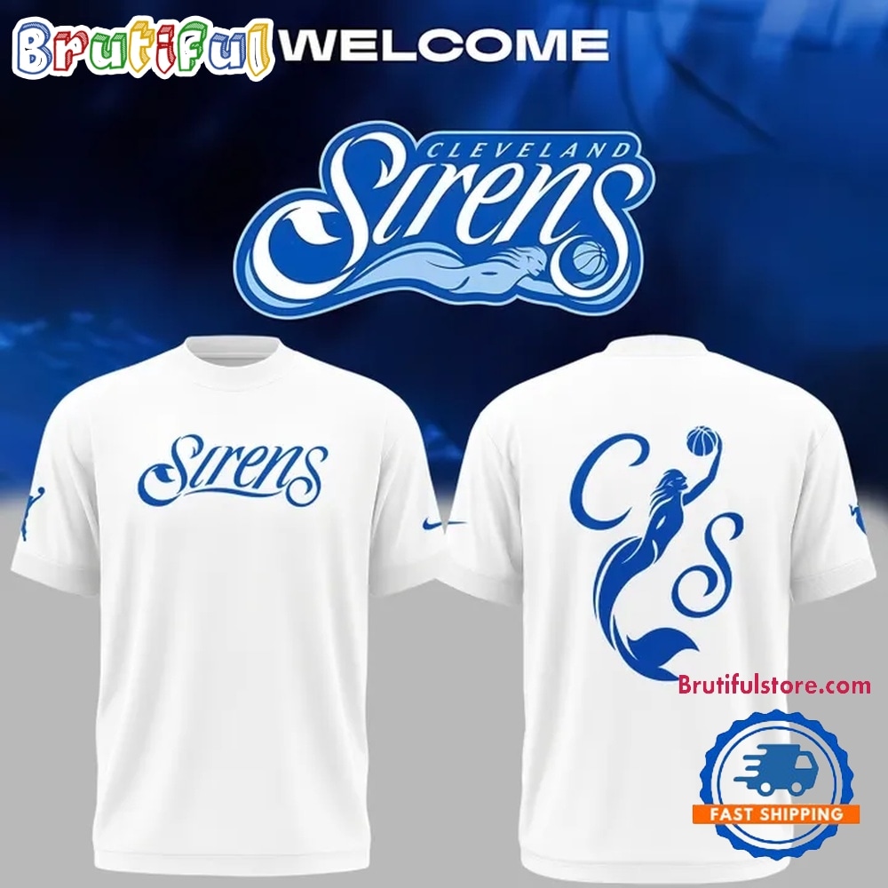 2028 WNBA Expansion Team Cleveland Sirens Unveils Branding White T Shirt 2028 WNBA Expansion Team Cleveland Sirens Unveils Branding White T Shirt