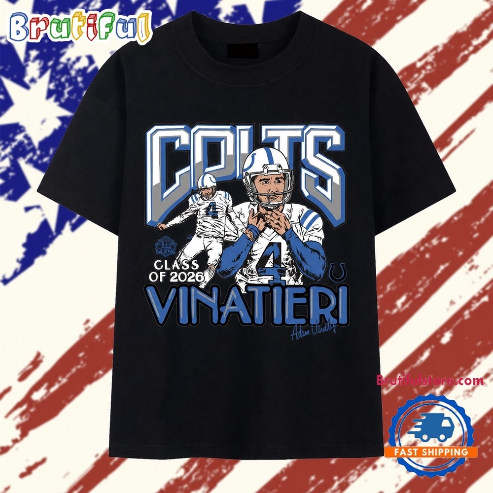 Adam Vinatieri Colts Class of 2026 Homage T Shirt Adam Vinatieri Colts Class of 2026 Homage T Shirt
