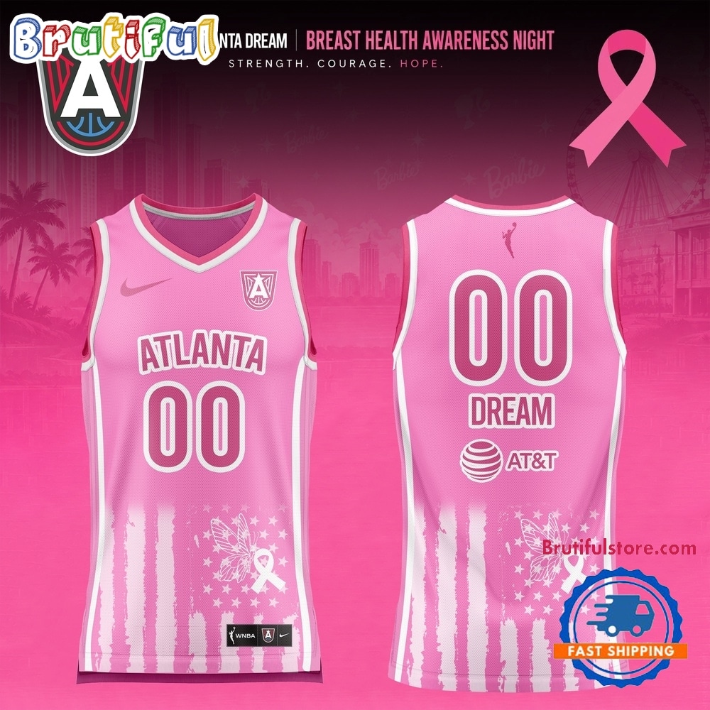 Atlanta Dream 2026 WNBA Breast Health Awareness Night Limited Edition Basketball Jersey Atlanta Dream 2026 WNBA Breast Health Awareness Night Limited Edition Basketball Jersey