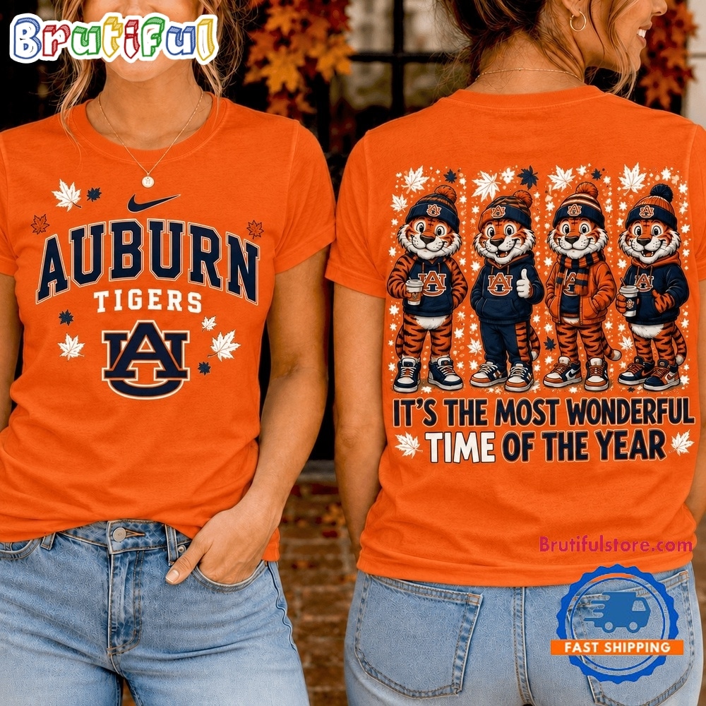Auburn Tigers 2026 NCAA Autumn Festive Cheer T Shirt Auburn Tigers 2026 NCAA Autumn Festive Cheer T Shirt