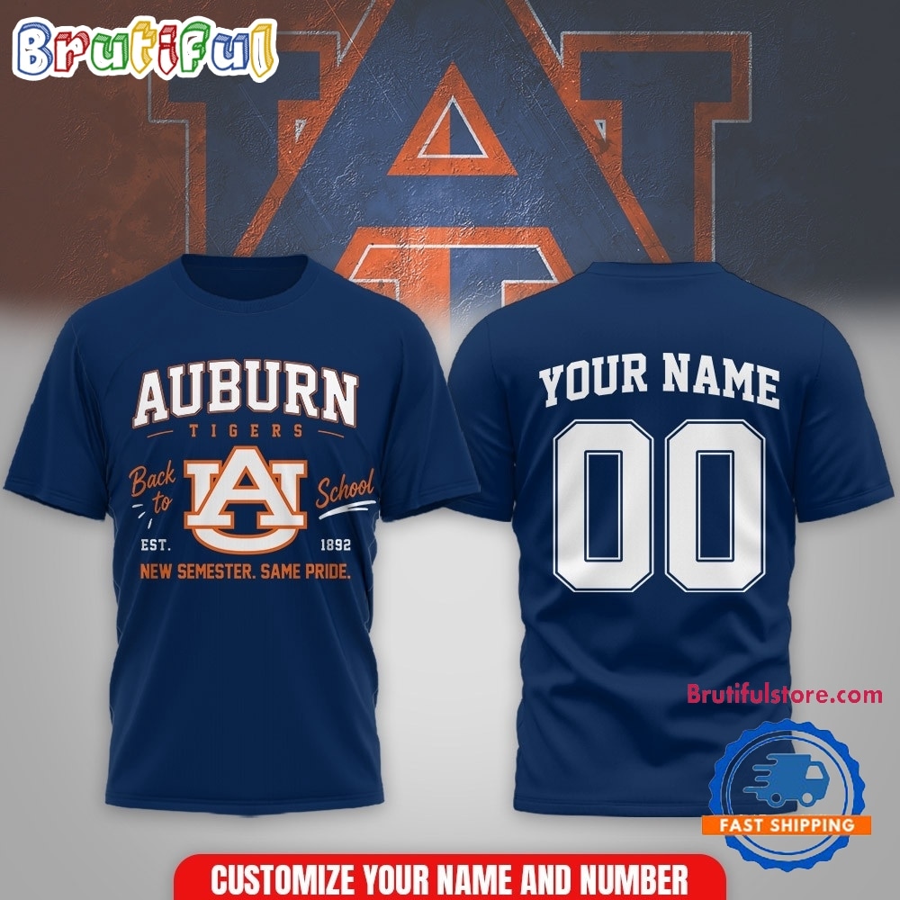 Auburn Tigers NCAA Campus Pride Back to School 2026 Personalized 3D Shirt Auburn Tigers NCAA Campus Pride Back to School 2026 Personalized 3D Shirt
