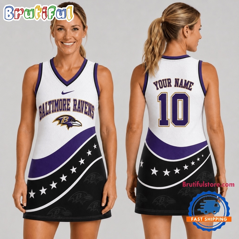 Baltimore Ravens NFL Bold Team Pride Women Basketball Jersey Dress Baltimore Ravens NFL Bold Team Pride Women Basketball Jersey Dress