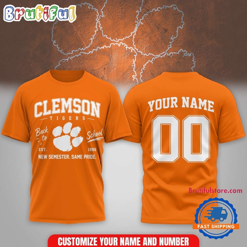 Clemson Tigers NCAA Campus Pride Back to School 2026 Personalized 3D Shirt Clemson Tigers NCAA Campus Pride Back to School 2026 Personalized 3D Shirt