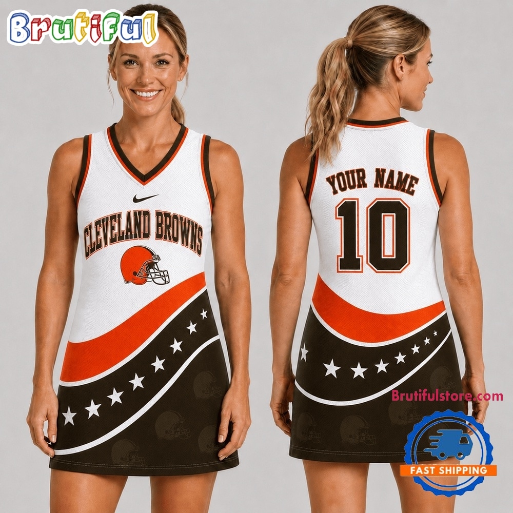 Cleveland Browns NFL Bold Team Pride Women Basketball Jersey Dress Cleveland Browns NFL Bold Team Pride Women Basketball Jersey Dress