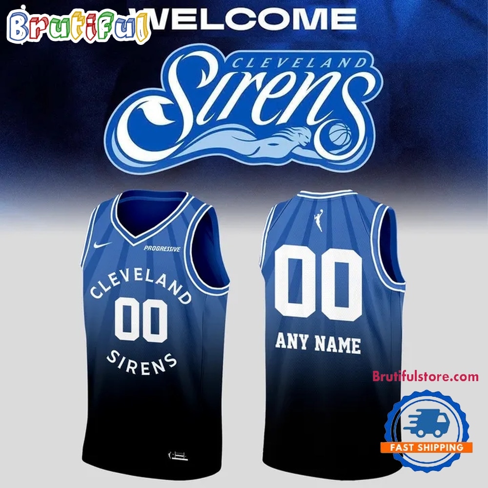 Cleveland Sirens Primary Logo Custom Name And Number Basketball Jersey Cleveland Sirens Primary Logo Custom Name And Number Basketball Jersey