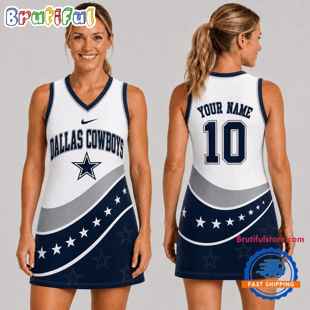 Dallas Cowboys NFL Bold Team Pride Women Basketball Jersey Dress Dallas Cowboys NFL Bold Team Pride Women Basketball Jersey Dress