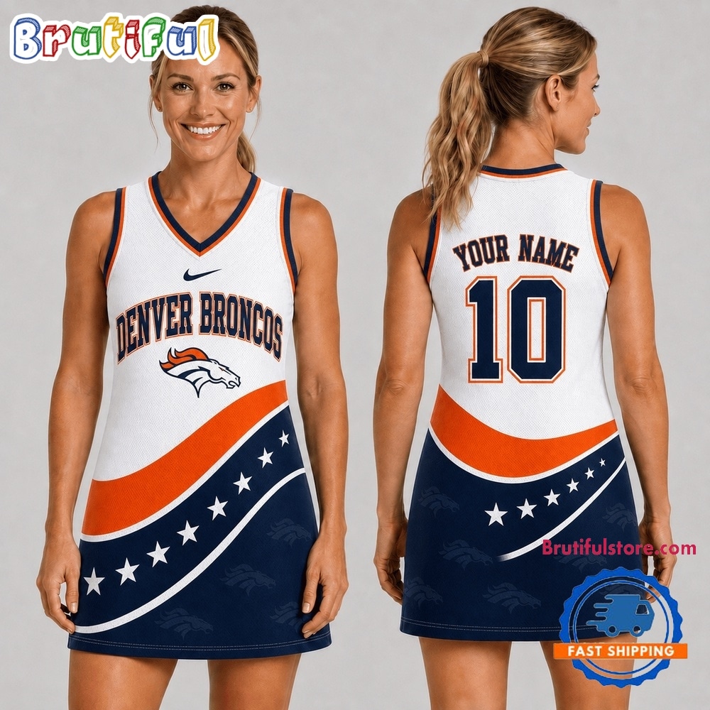 Denver Broncos NFL Bold Team Pride Women Basketball Jersey Dress Denver Broncos NFL Bold Team Pride Women Basketball Jersey Dress