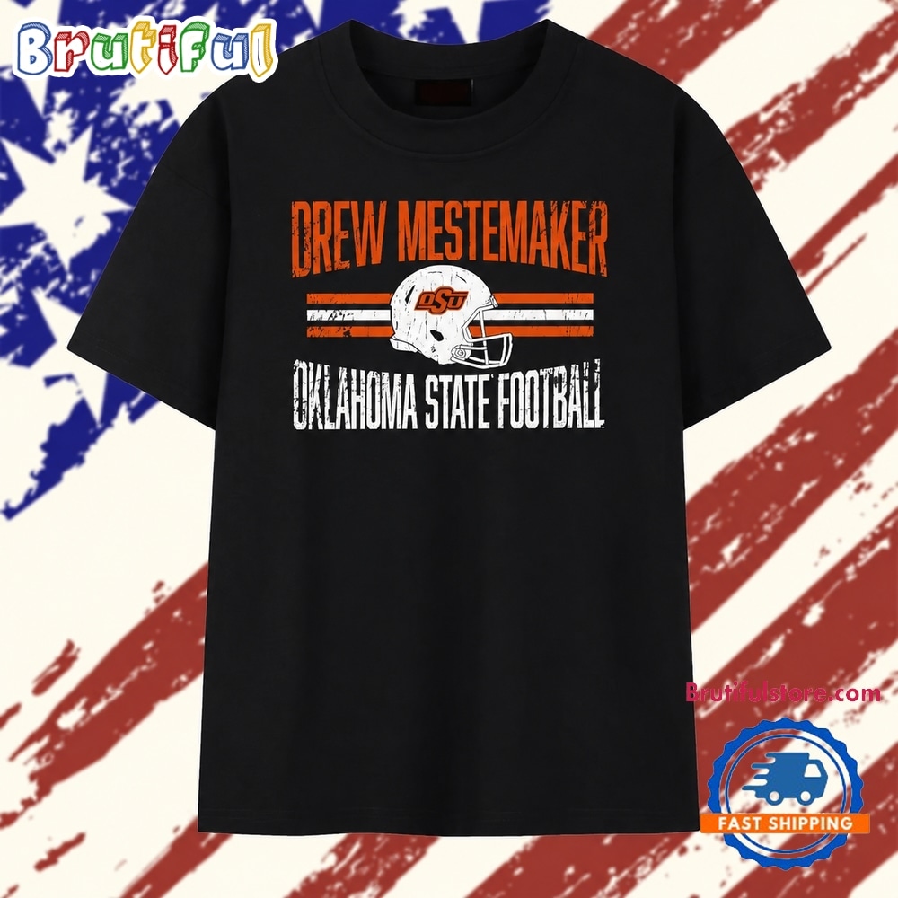 Distressed Drew Mestemaker Oklahoma State football T Shirt Distressed Drew Mestemaker Oklahoma State football T Shirt