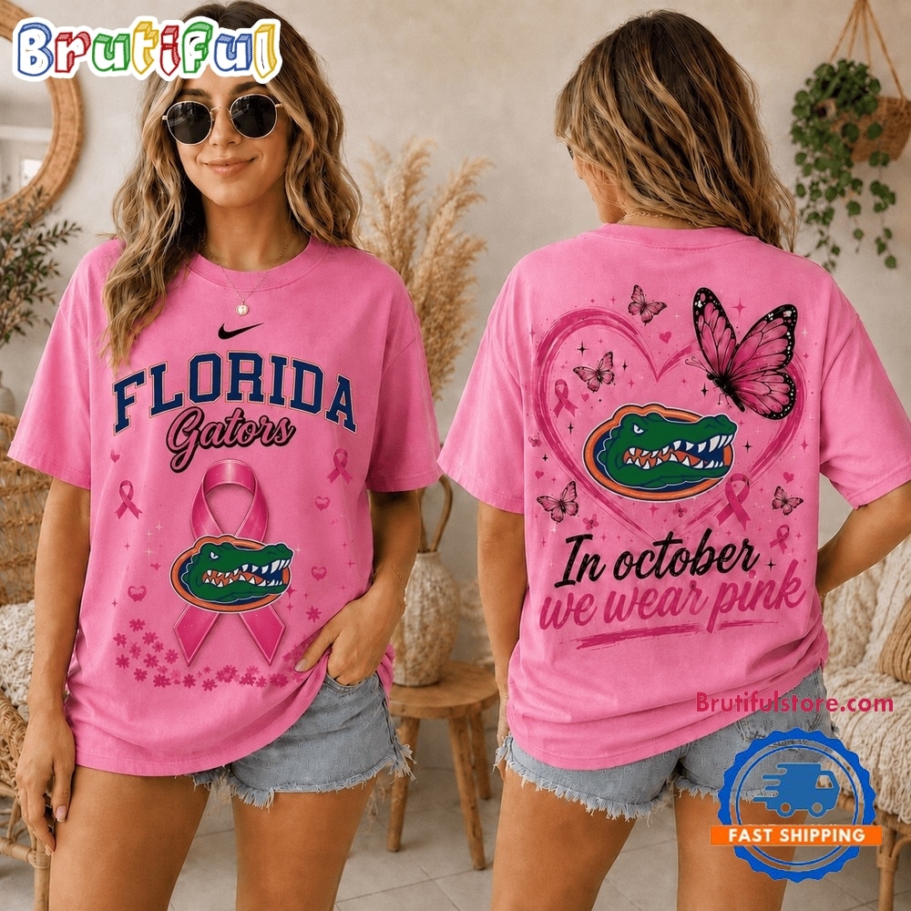 Florida Gators 2026 NCAA Pink October Breast Cancer Awareness Fan Pride Unisex T Shirt Florida Gators 2026 NCAA Pink October Breast Cancer Awareness Fan Pride Unisex T Shirt