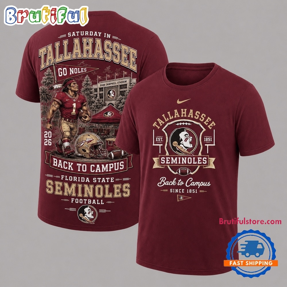 Florida State Seminoles 2026 NCAA Back To Campus 3D Shirt Florida State Seminoles 2026 NCAA Back To Campus 3D Shirt