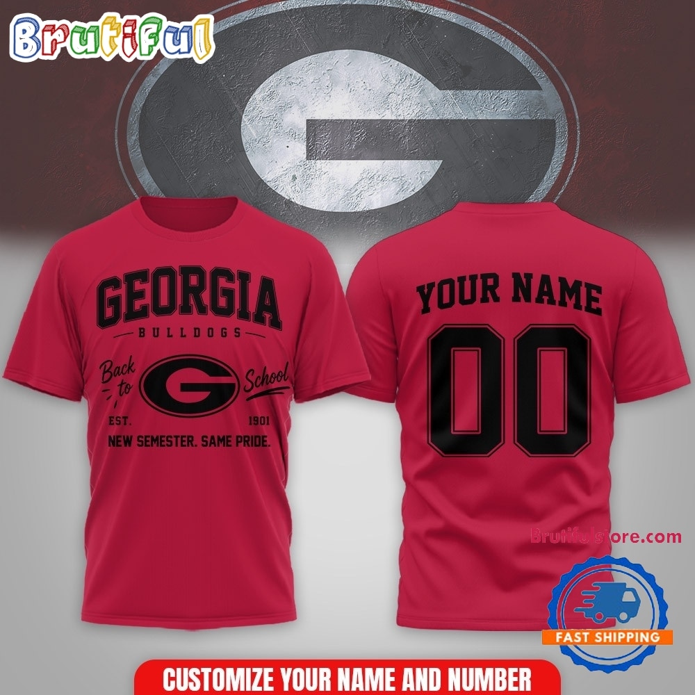 Georgia Bulldogs NCAA Campus Pride Back to School 2026 Personalized 3D Shirt Georgia Bulldogs NCAA Campus Pride Back to School 2026 Personalized 3D Shirt