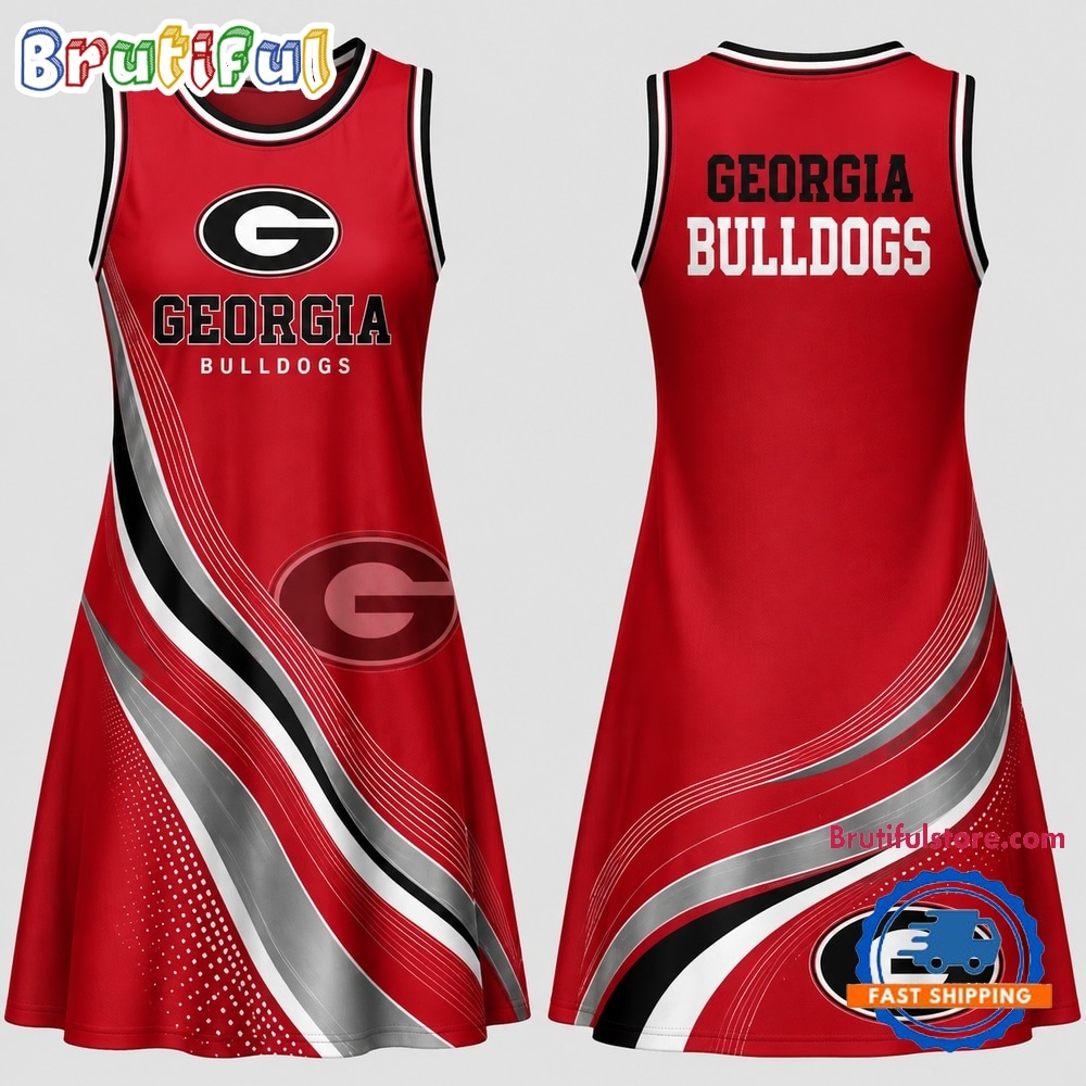 Georgia Bulldogs NCAA Team Pride Women's Sleeveless Dress Georgia Bulldogs NCAA Team Pride Women's Sleeveless Dress