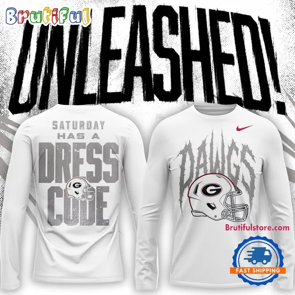 Georgia Bulldogs Whiteout Dawgs 2026 Long Sleeve Shirt Georgia Bulldogs Whiteout Dawgs 2026 Long Sleeve Shirt