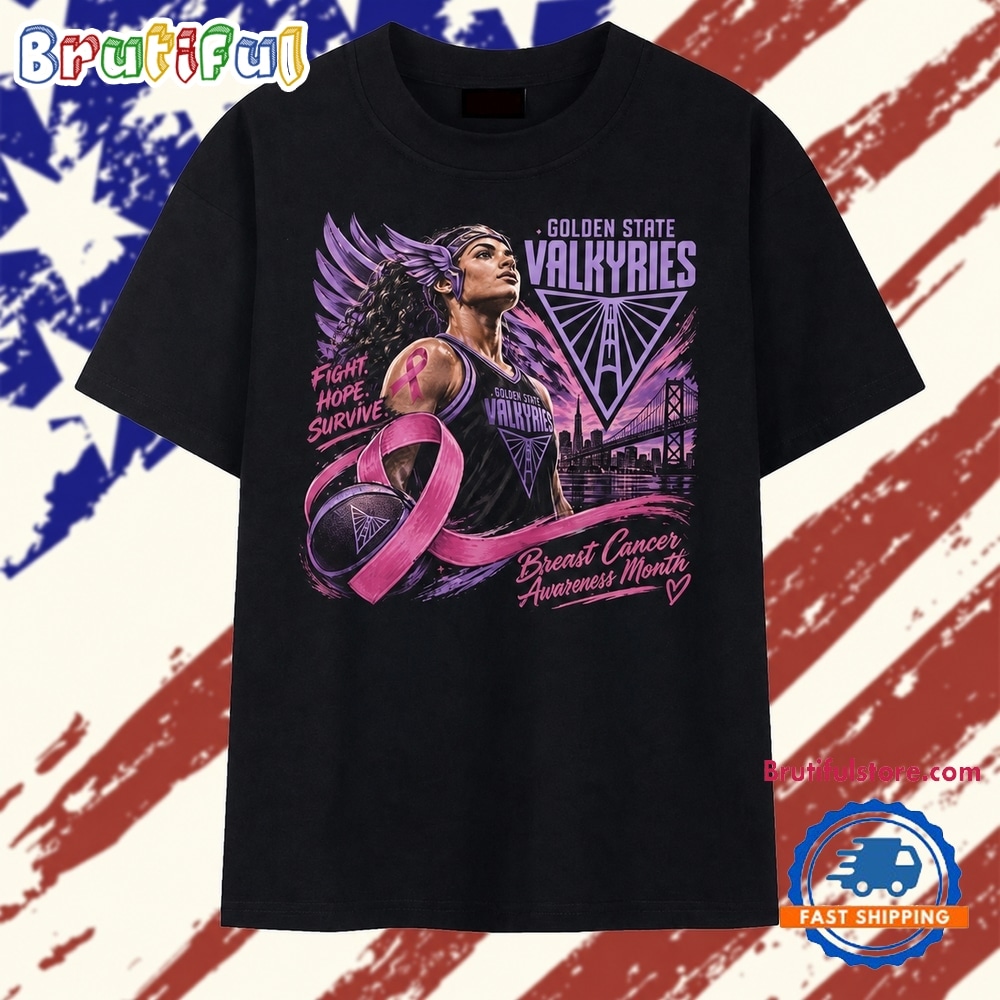 Golden State Valkyries Breast Cancer Awareness Month Fight Hope Survive T Shirt Golden State Valkyries Breast Cancer Awareness Month Fight Hope Survive T Shirt