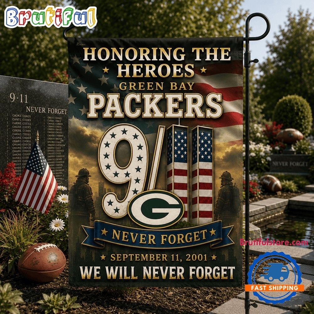 Green Bay Packers NFL We Will Never Forget 9 11 Flag Green Bay Packers NFL We Will Never Forget 9 11 Flag