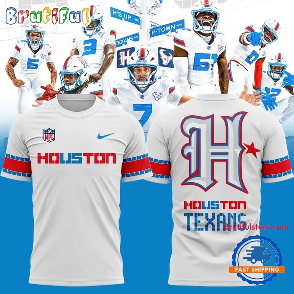 Houston Texans Rivalries By the H For the H 2026 White T Shirt Houston Texans Rivalries By the H For the H 2026 White T Shirt