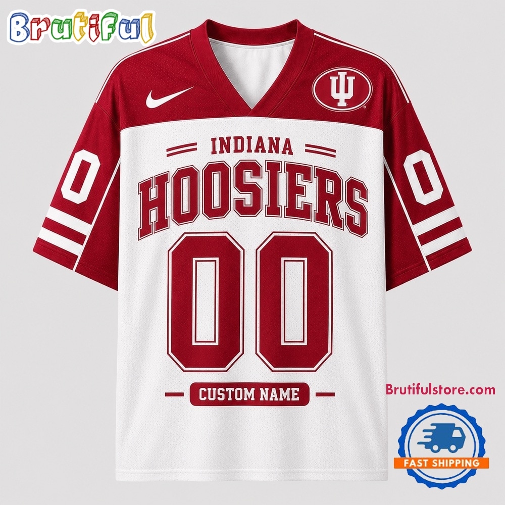 Indiana Hoosiers NCAA College Team Pride Personalized Football jersey Indiana Hoosiers NCAA College Team Pride Personalized Football jersey