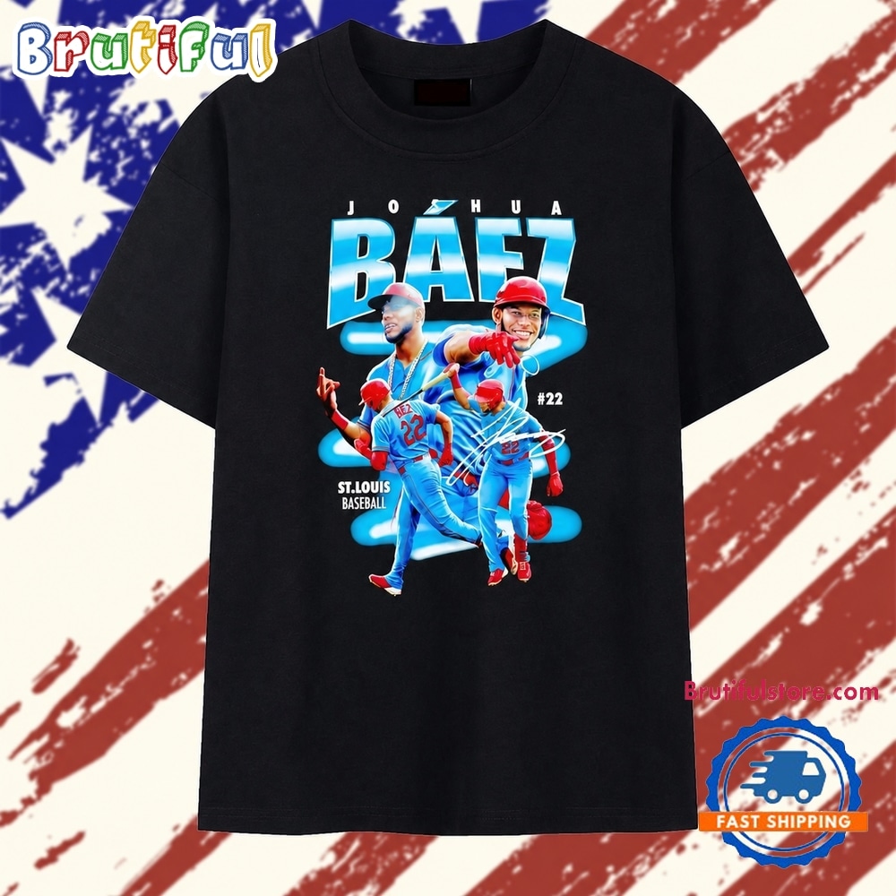 Joshua Baez St Louis Baseball No 22 Signature T Shirt Joshua Baez St Louis Baseball No 22 Signature T Shirt