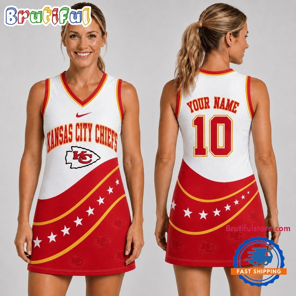 Kansas City Chiefs NFL Bold Team Pride Women Basketball Jersey Dress Kansas City Chiefs NFL Bold Team Pride Women Basketball Jersey Dress