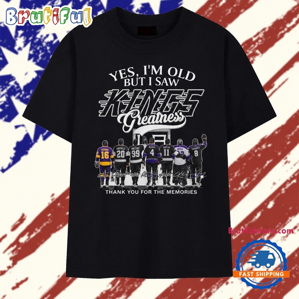 LA Kings Greatness Legends Signatures Vintage Graphic T Shirt LA Kings Greatness Legends Signatures Vintage Graphic T Shirt