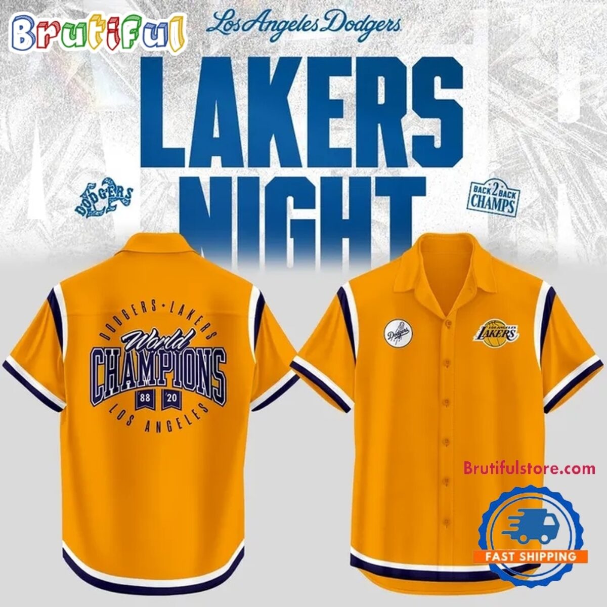 Los Angeles Dodgers x Los Angeles Lakers Word Champions Night 2026