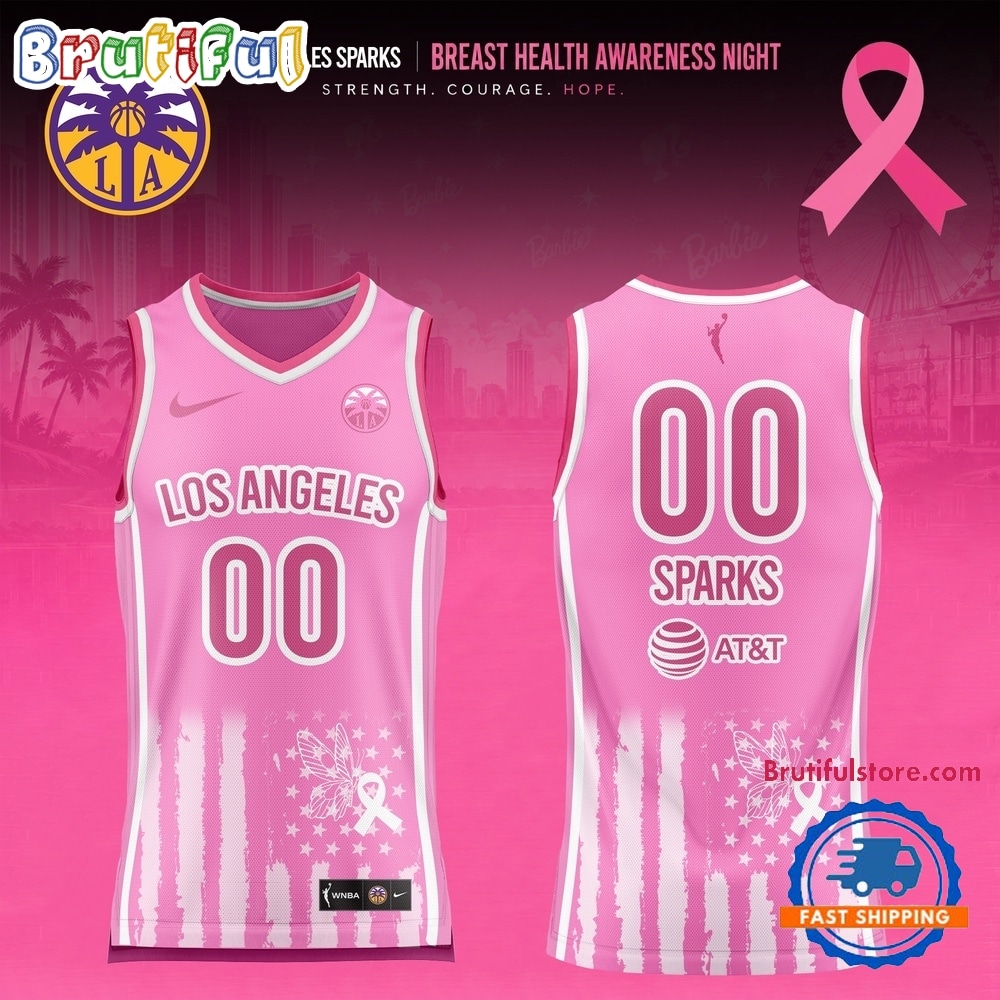 Los Angeles Sparks 2026 WNBA Breast Health Awareness Night Limited Edition Basketball Jersey Los Angeles Sparks 2026 WNBA Breast Health Awareness Night Limited Edition Basketball Jersey