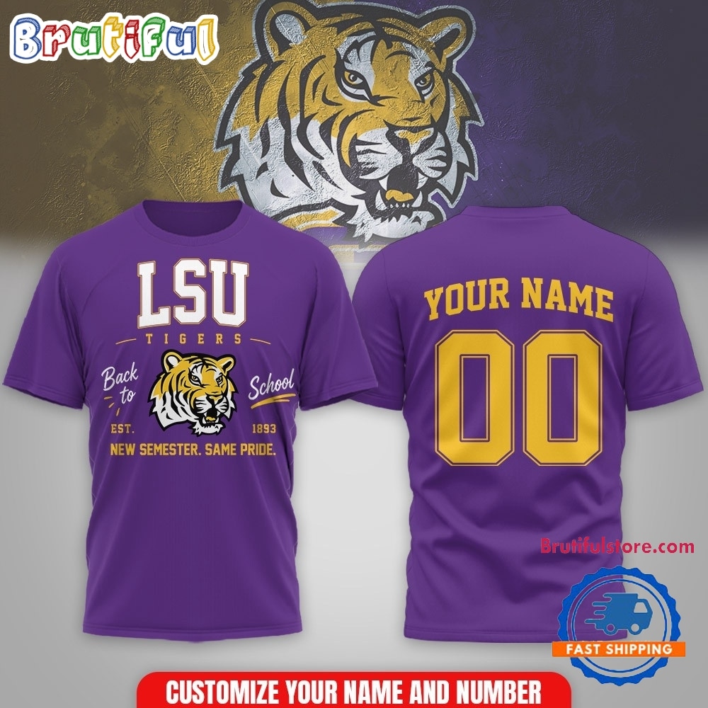 LSU Tigers NCAA Campus Pride Back to School 2026 Personalized 3D Shirt LSU Tigers NCAA Campus Pride Back to School 2026 Personalized 3D Shirt