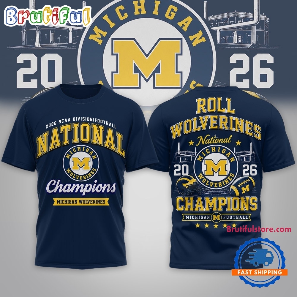 Michigan Wolverines NCAA Road to Glory 2026 Football Champions 3D Shirt Michigan Wolverines NCAA Road to Glory 2026 Football Champions 3D Shirt