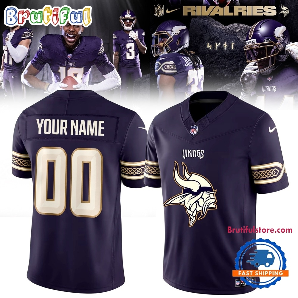 Minnesota Vikings NFL Rivalries 2026 Custom Name And Number Football Jersey Minnesota Vikings NFL Rivalries 2026 Custom Name And Number Football Jersey