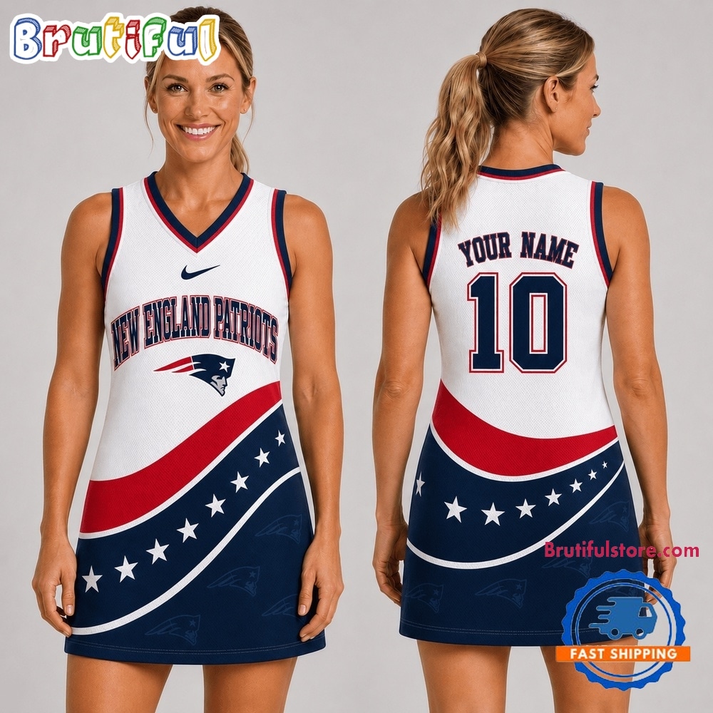New England Patriots NFL Bold Team Pride Women Basketball Jersey Dress New England Patriots NFL Bold Team Pride Women Basketball Jersey Dress