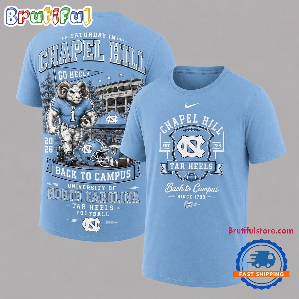 North Carolina Tar Heels 2026 NCAA Back To Campus 3D Shirt North Carolina Tar Heels 2026 NCAA Back To Campus 3D Shirt