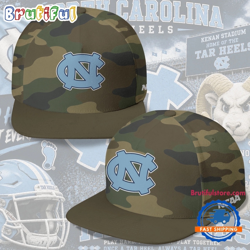 North Carolina Tar Heels NCAA Field Ops Camo Snapback Cap North Carolina Tar Heels NCAA Field Ops Camo Snapback Cap