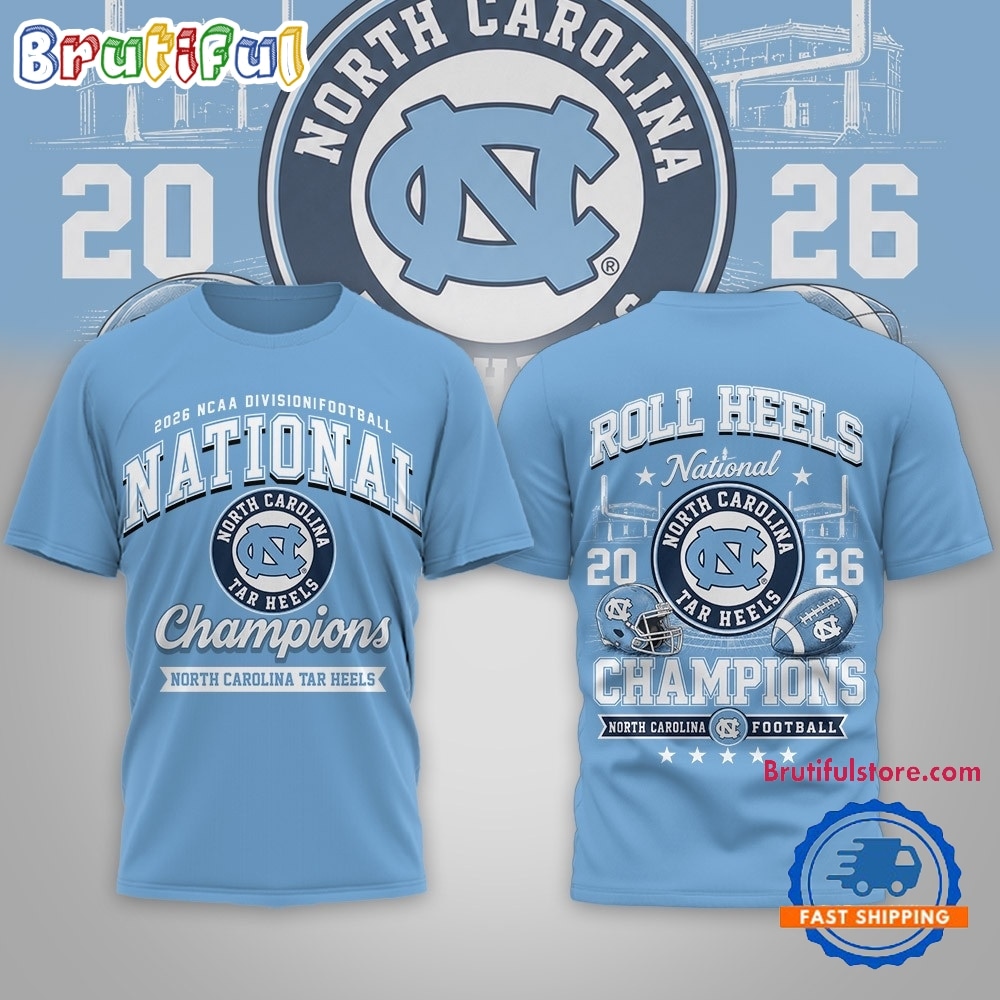 North Carolina Tar Heels NCAA Road to Glory 2026 Football Champions 3D Shirt North Carolina Tar Heels NCAA Road to Glory 2026 Football Champions 3D Shirt