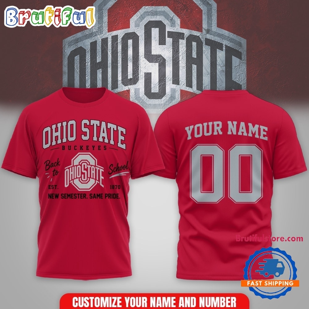 Ohio State Buckeyes NCAA Campus Pride Back to School 2026 Personalized 3D Shirt Ohio State Buckeyes NCAA Campus Pride Back to School 2026 Personalized 3D Shirt