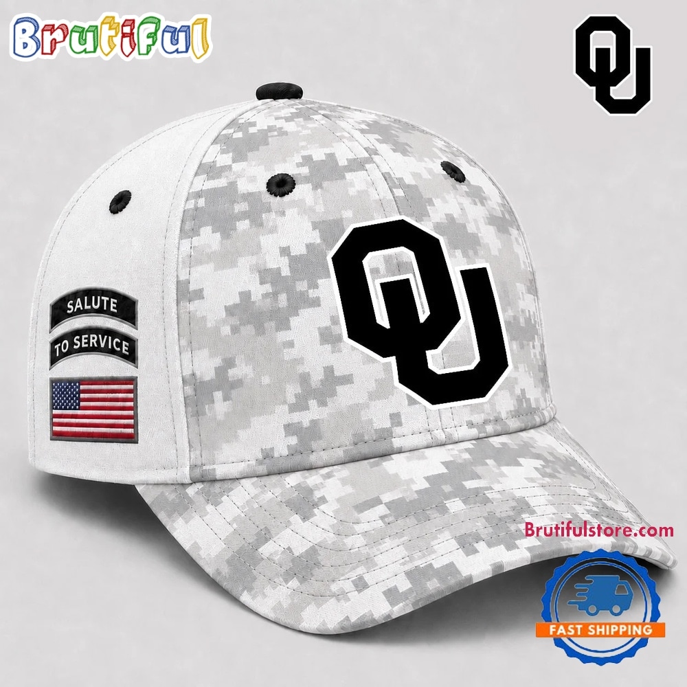Oklahoma Sooners 2026 NCAA Veterans Salute To Service Camo Classic Cap Oklahoma Sooners 2026 NCAA Veterans Salute To Service Camo Classic Cap