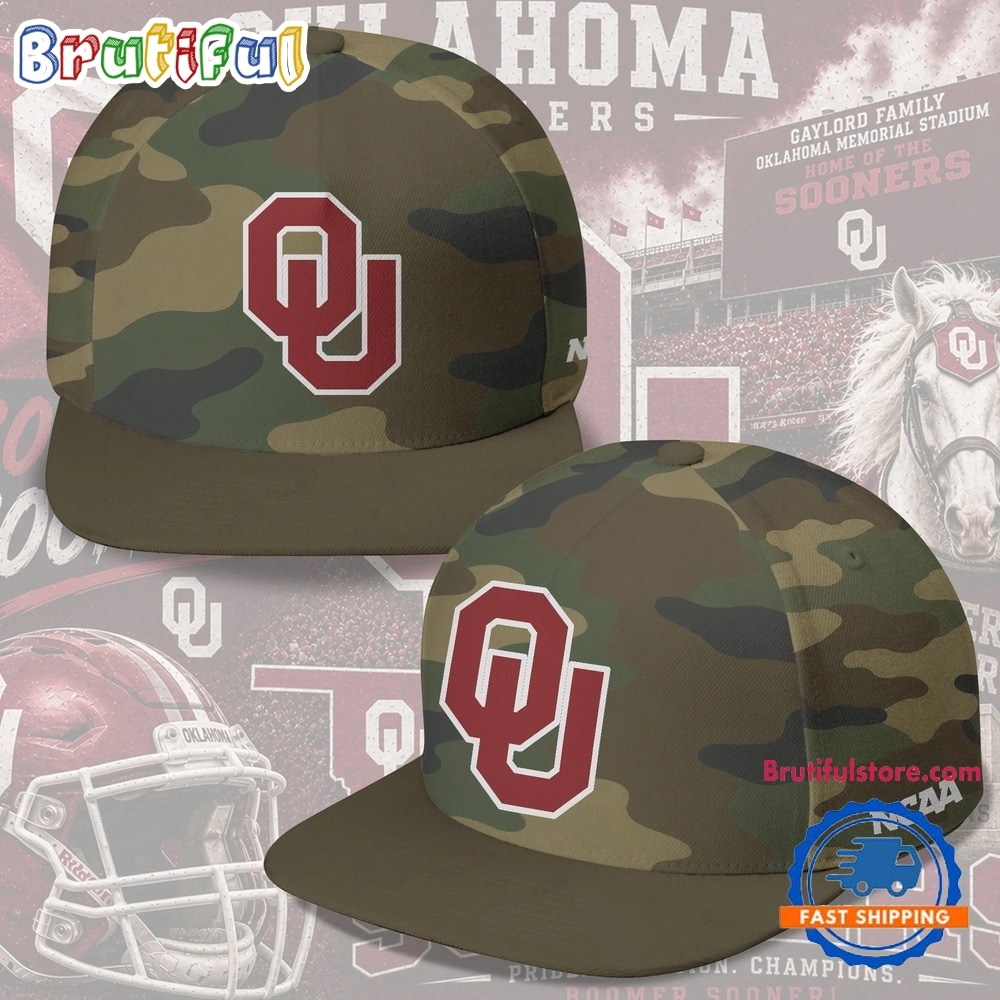 Oklahoma Sooners NCAA Field Ops Camo Snapback Cap Oklahoma Sooners NCAA Field Ops Camo Snapback Cap
