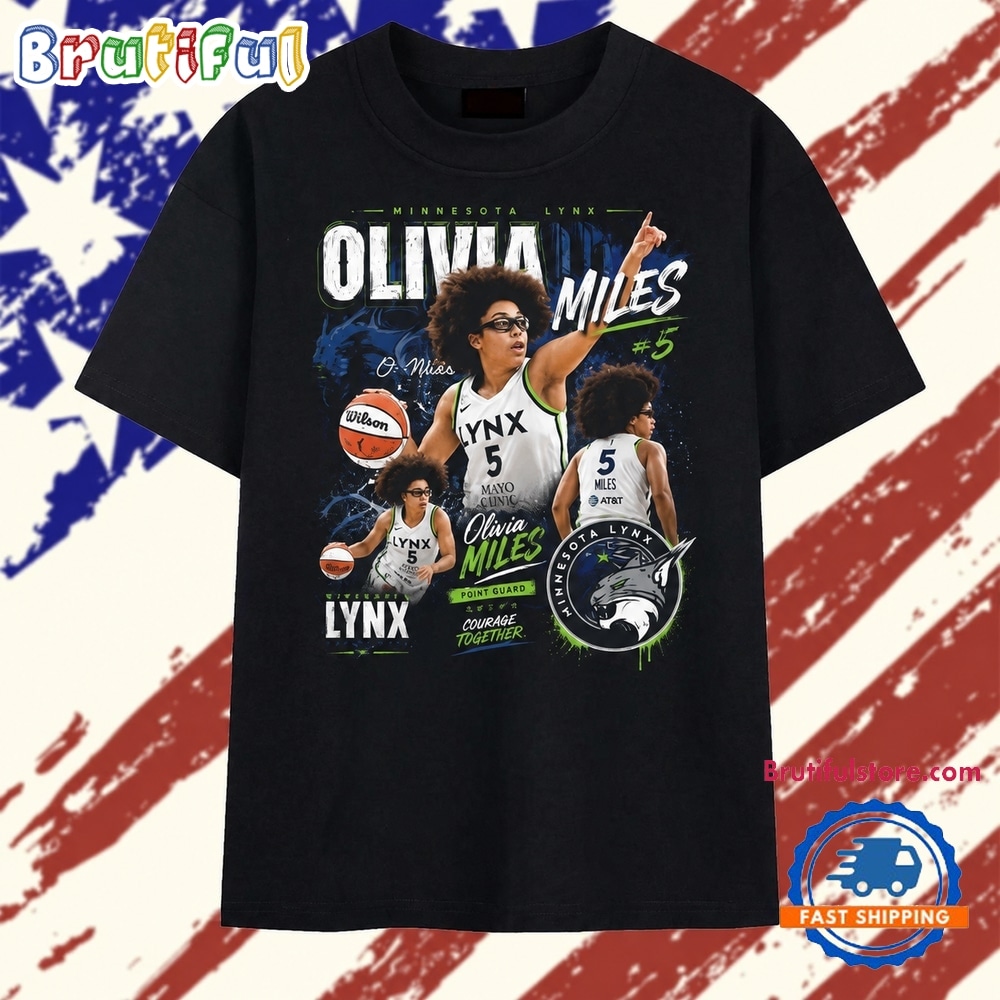 Olivia Miles #5 Minnesota Lynx Point Guard WNBA Graphic 2026 T Shirt Olivia Miles #5 Minnesota Lynx Point Guard WNBA Graphic 2026 T Shirt