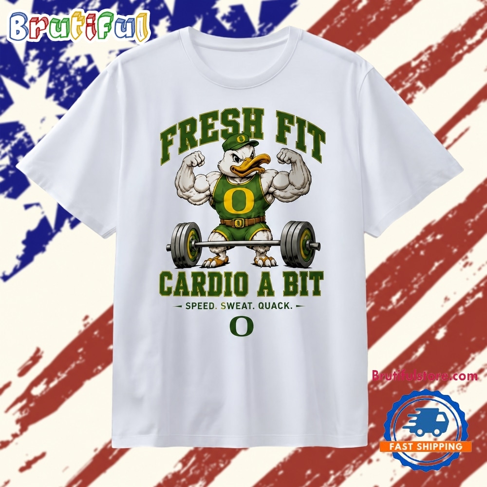 Oregon Ducks fresh fit cardio a bit speed sweat quack T Shirt Oregon Ducks fresh fit cardio a bit speed sweat quack T Shirt