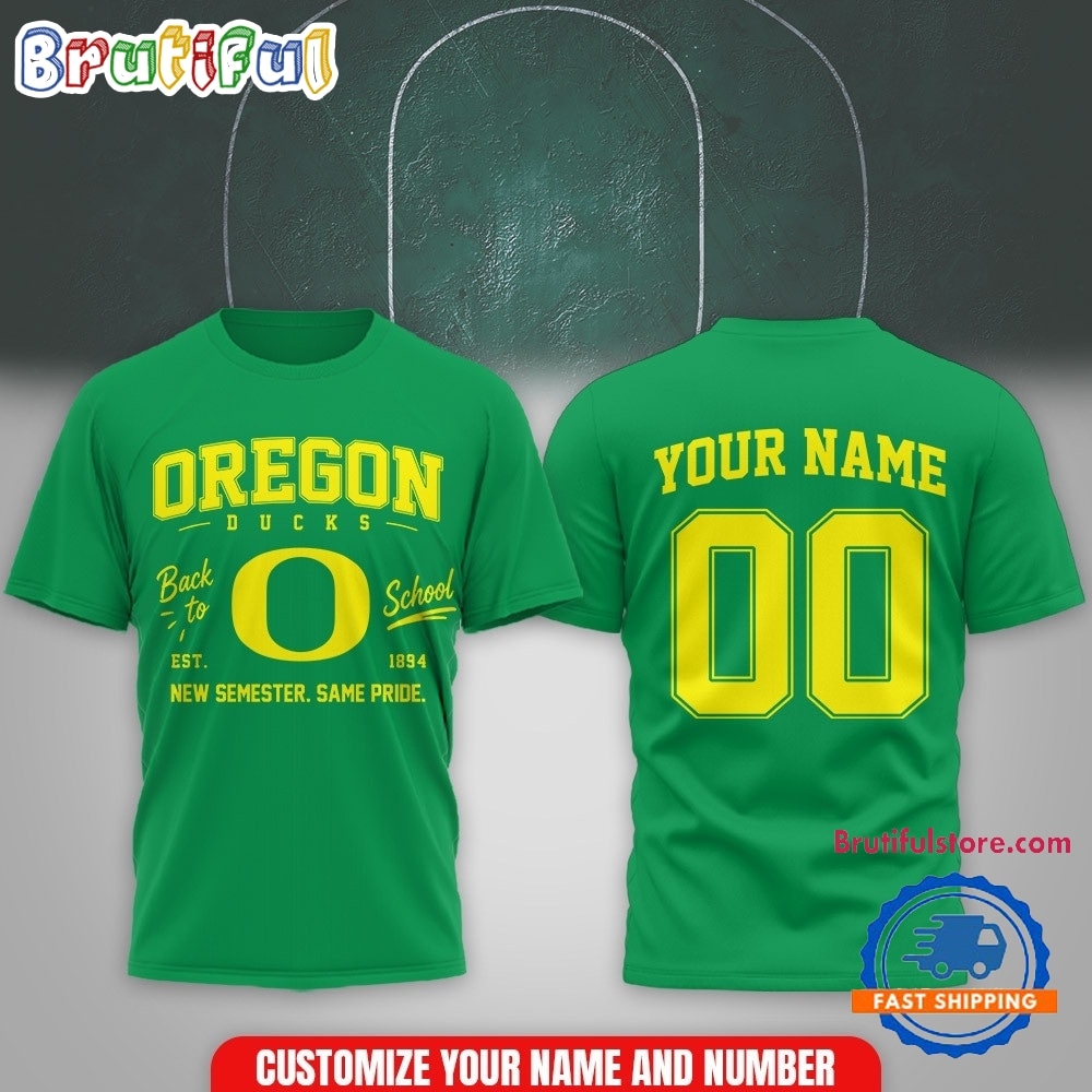 Oregon Ducks NCAA Campus Pride Back to School 2026 Personalized 3D Shirt Oregon Ducks NCAA Campus Pride Back to School 2026 Personalized 3D Shirt