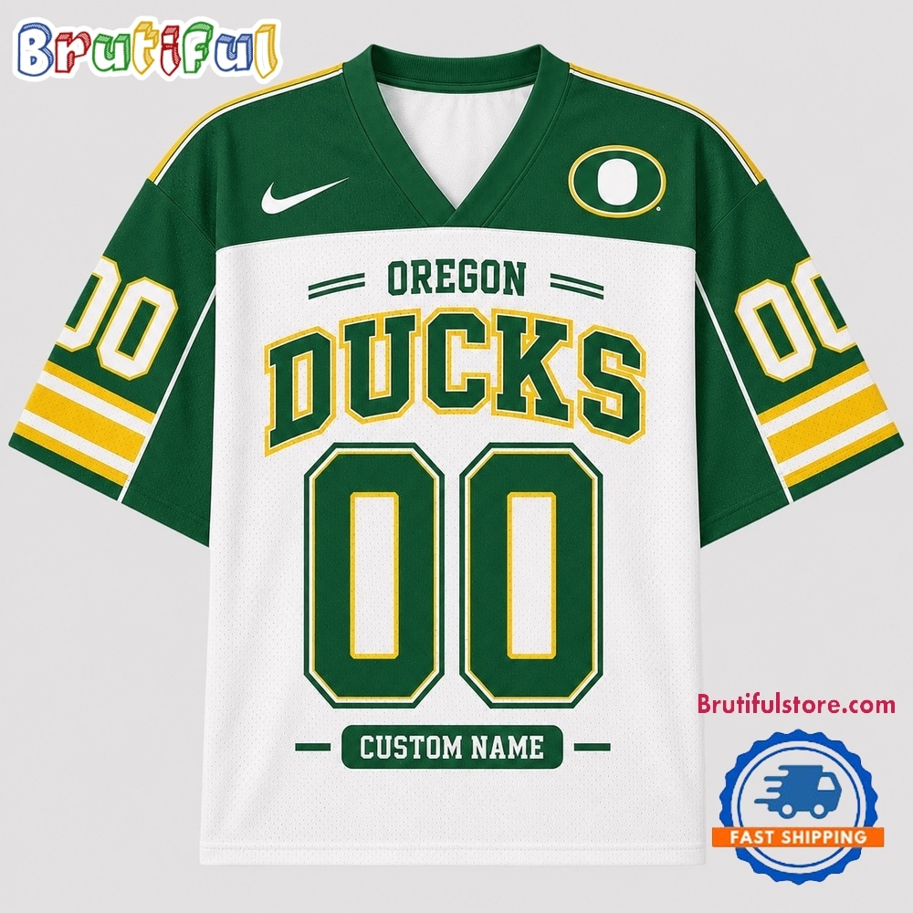 Oregon Ducks NCAA College Team Pride Personalized Football jersey Oregon Ducks NCAA College Team Pride Personalized Football jersey