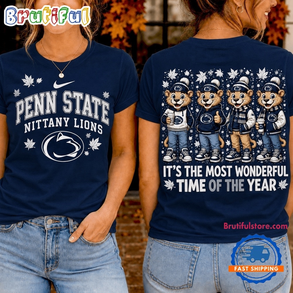 Penn State Nittany Lions 2026 NCAA Autumn Festive Cheer T Shirt Penn State Nittany Lions 2026 NCAA Autumn Festive Cheer T Shirt