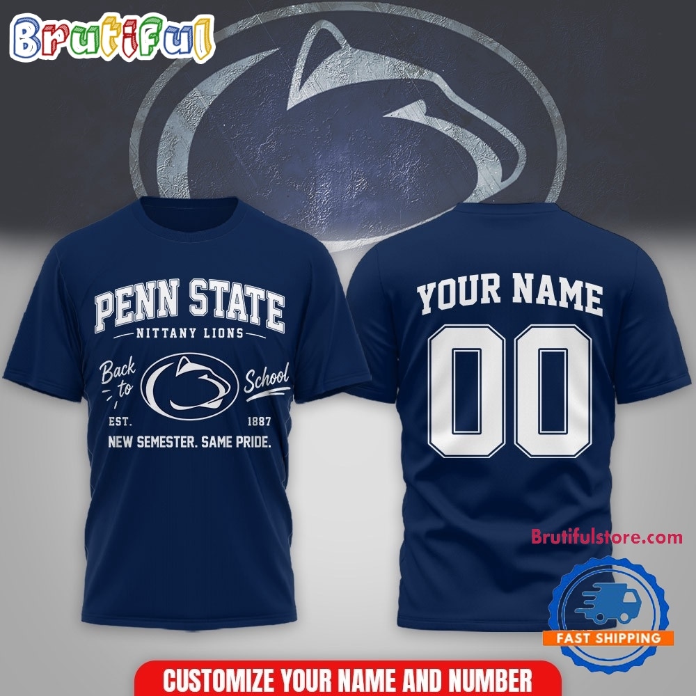 Penn State Nittany Lions NCAA Campus Pride Back to School 2026 Personalized 3D Shirt Penn State Nittany Lions NCAA Campus Pride Back to School 2026 Personalized 3D Shirt