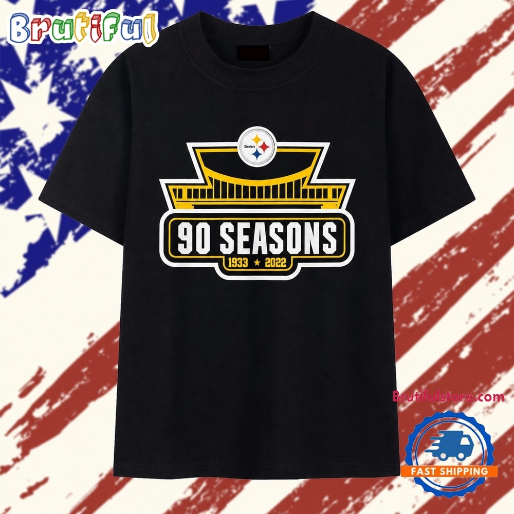 Pittsburgh Steelers 90 Seasons 1933–2022 T Shirt Pittsburgh Steelers 90 Seasons 1933–2022 T Shirt
